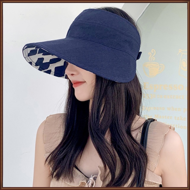 Mũ Rộng Vành Hở Chóp Chống Tia Uv Thời Trang Đi Biển Mùa Hè Bảo Vệ Cho Nữ