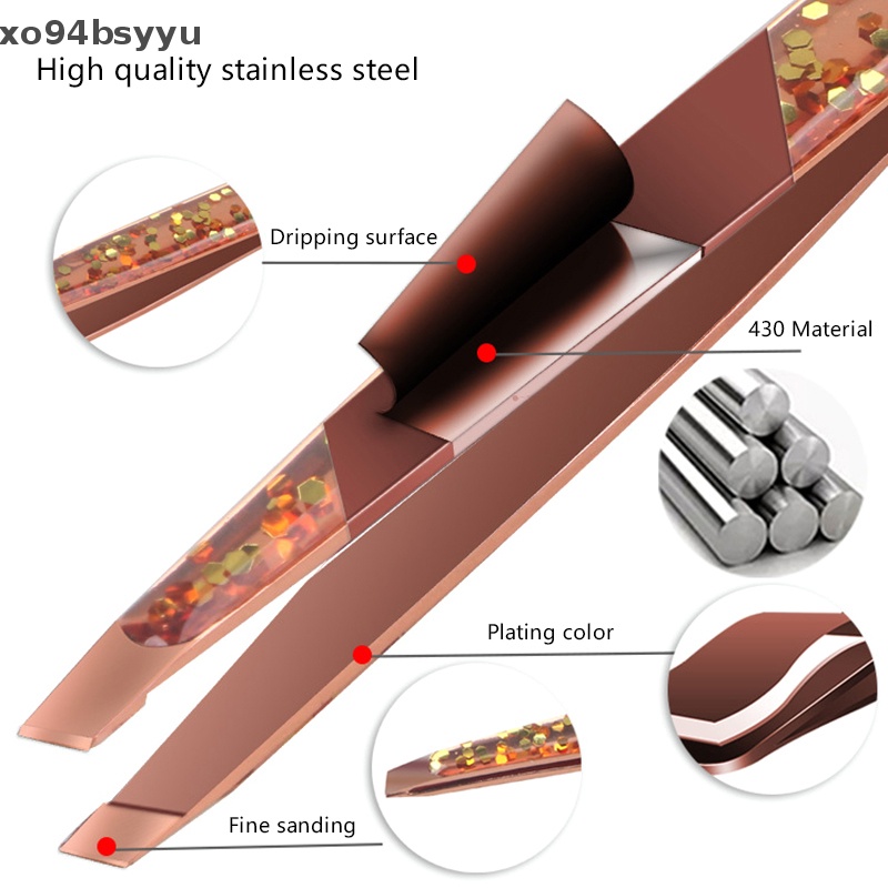 1 Nhíp Nhổ Lông Mày Bằng Thép Không Gỉ Xo94Bsyu X