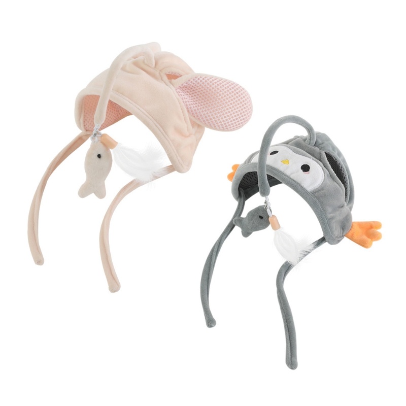 Gậy Trêu Mèo May Mắn Gắn Lông Vũ Có Lỗ Tai Đồ Chơi Huấn Luyện Trong