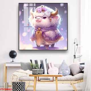 Tranh Treo Tường 12 Con Giáp Trung Hoa 01 - Tranh Laminate Tráng Gương