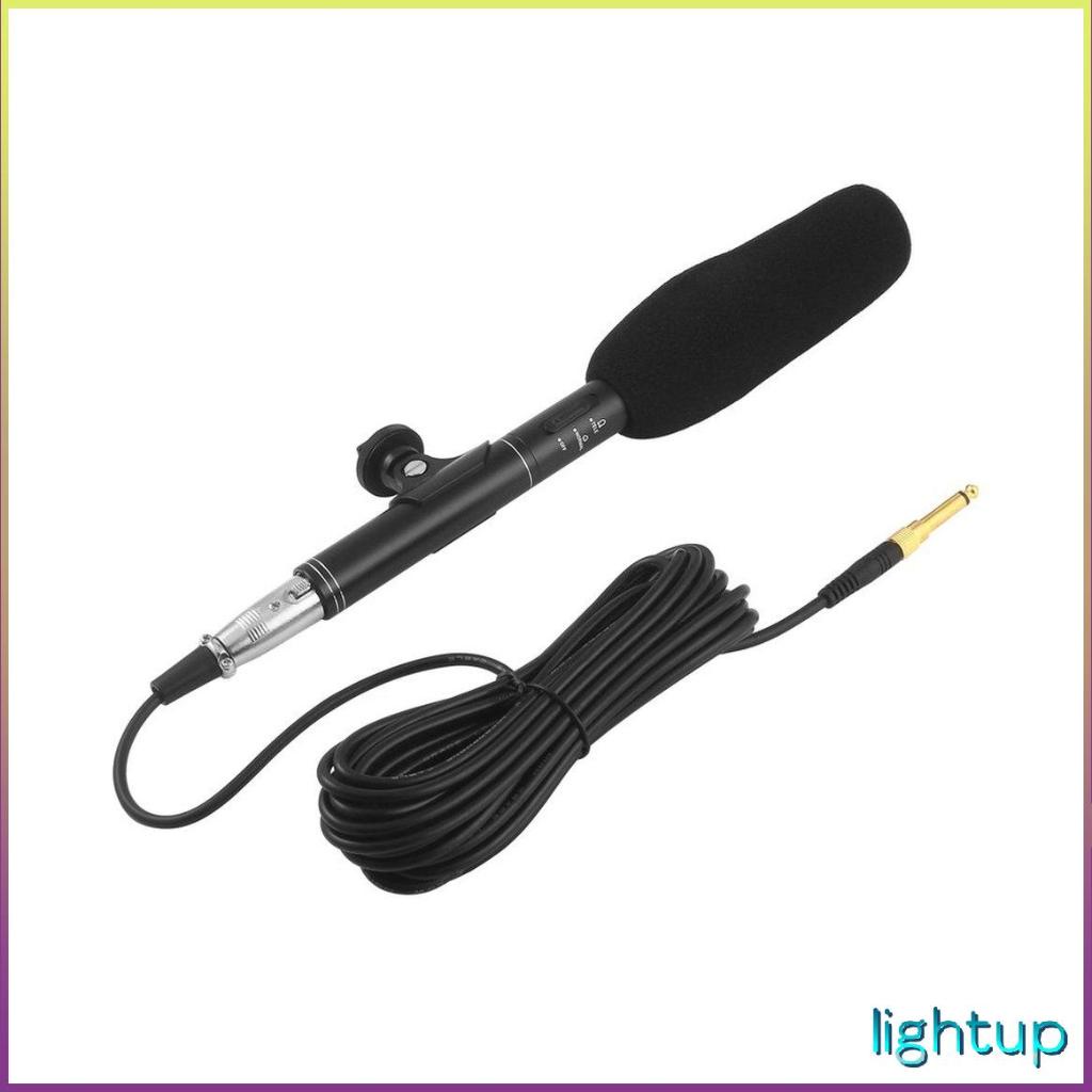 Chuyên nghiệp Độ nhạy cao Vioce Ghi âm Phát sóng Stereo Condenser Phỏng vấn Micro siêu định hướng