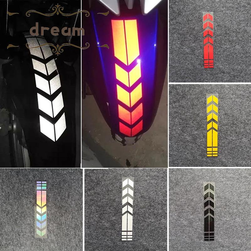 【DREAMLIFE】Reflective Arrow Wheel 1 Set 35*5.5cm Accessories Car Decorative Stickers