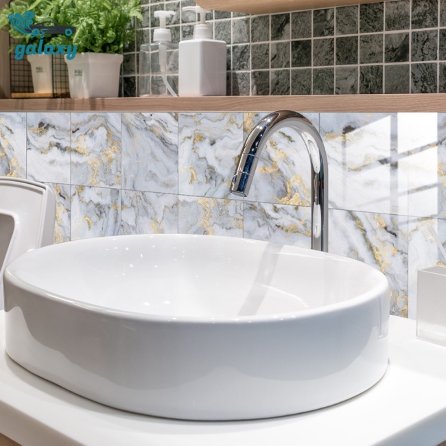 Galaxy Set 10 Miếng Dán Tường Giả Gạch Họa Tiết Tối Giản Hiện Đại Trang Trí Nhà Cửa Diy