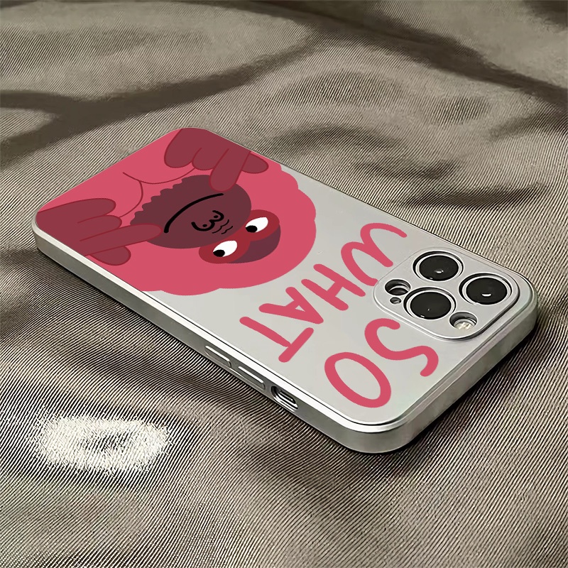 Ốp Điện Thoại TPU Silicon Mềm Chống Sốc Mạ Điện Hình Đôi Mắt Thiên Thần Cho IPhone 11 14 13 12 Pro XS Max XR X 8 + 7 6S Plus