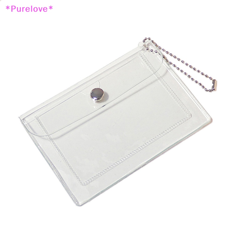 1 Ví Nhỏ Đựng Thẻ / Tiền Xu Bằng PVC Trong Suốt Dành Cho Nữ Mới