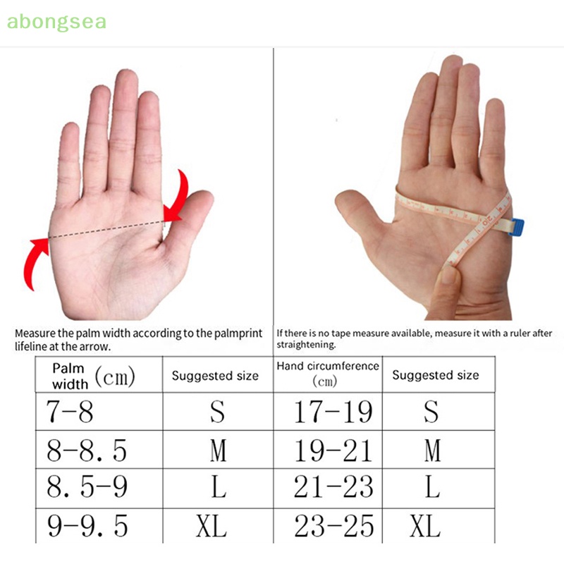 Abongsea Găng Tay Lái Xe Đạp Chất Liệu Thoáng Khí Thấm Hút Tốt Tiện Dụng Cho Nam