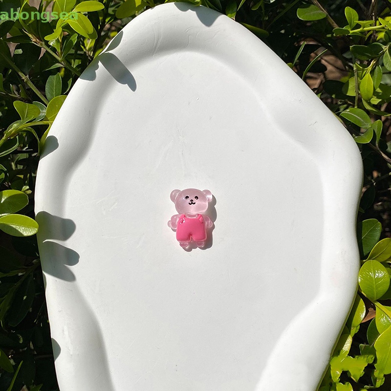 Bộ 5 Tượng Gấu Nhỏ Dạ Quang Trang Trí Nội Thất