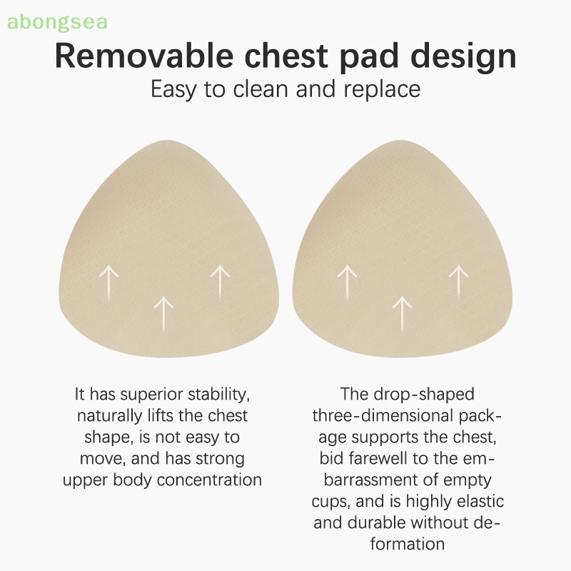 Abongsea Áo Ngực Thể Thao Cổ Cao Kèm Áo Ngực Thể Thao Chất Lượng Cao Thời Trang Cho Nữ