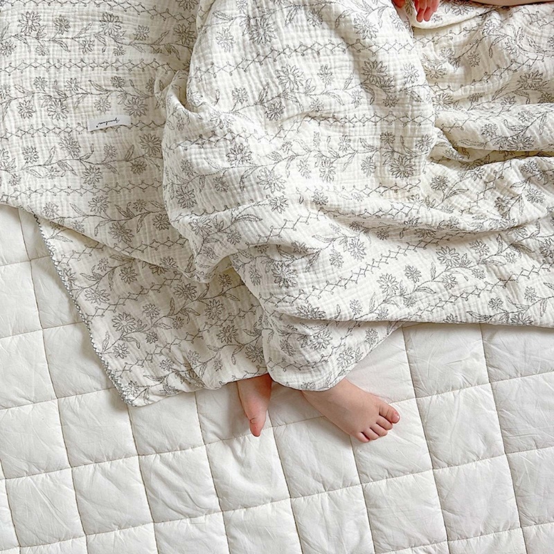 Chăn Quấn Em Bé Bằng Cotton Họa Tiết Hoạt Hình Dễ Thương