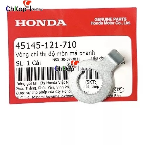 Vòng chỉ thị độ mòn má phanh Honda Dream, Wave, Future  - Chi Tiết ốc Dream Honda Giá Gốc