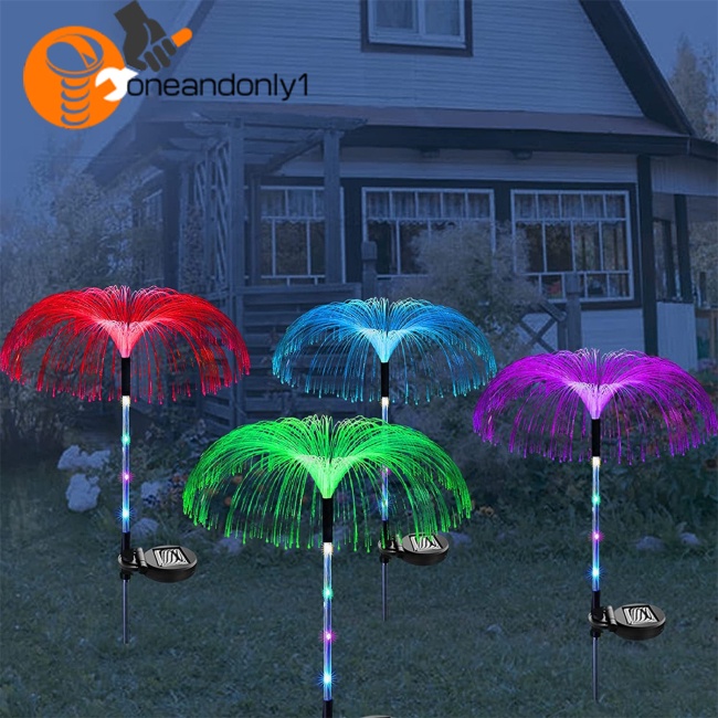 Dây Đèn Sợi Quang Hai Lớp Trang Trí Lối Đi Sân Vườn Sử Dụng Năng Lượng Mặt Trời