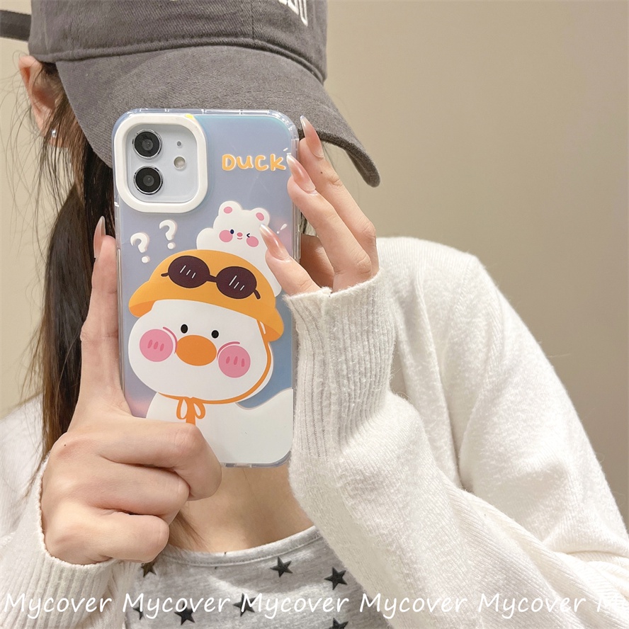 Ốp Điện Thoại Silicon Mềm Họa Tiết Hoạt Hình Màu Gradient Cho iPhone 14 13 12 11 Pro Max X XR Xs Max 6 7 8 Plus
