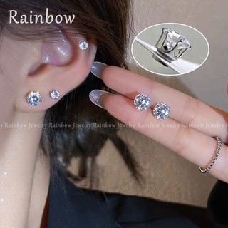 Bông tai nam châm đính đá zircon hình trái tim quyến rũ cho nữ
