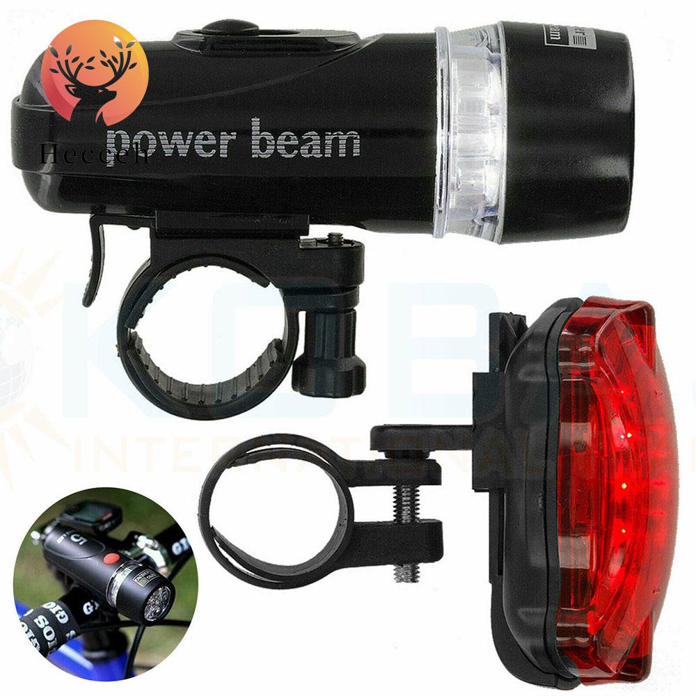 Bộ Đèn Pin Cảnh Báo An Toàn Trước Và Sau Chống Thấm Nước Heceh Cho Xe Đạp