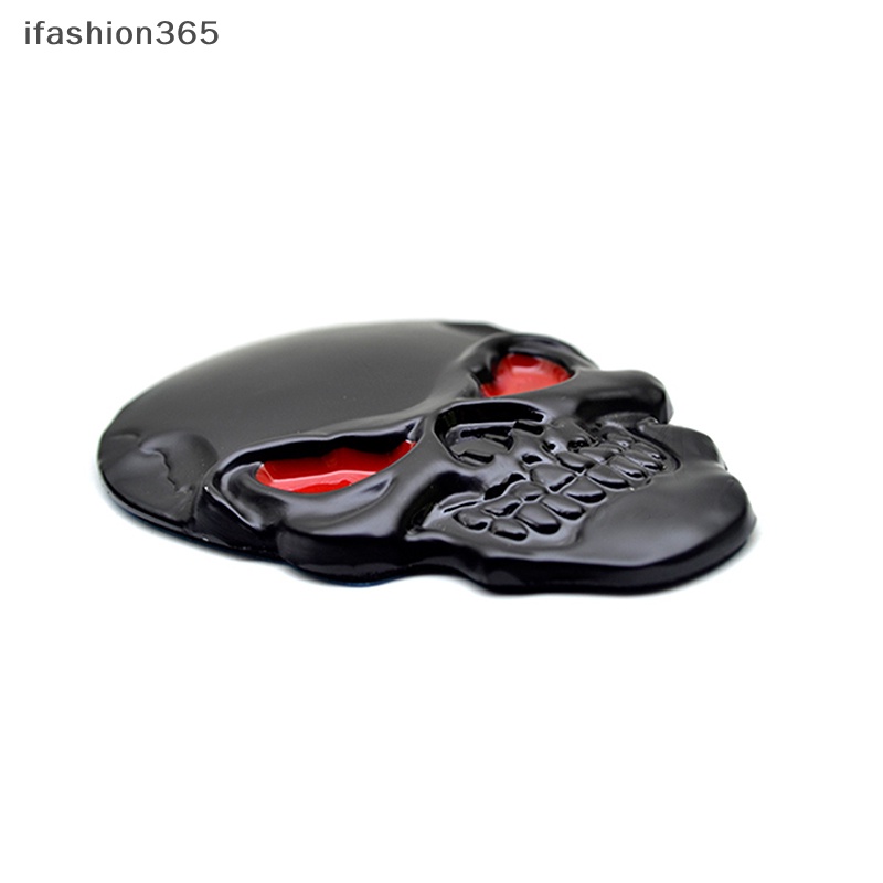 Sticker Kim Loại 3D Hình Đầu Lâu Trang Trí Xe Hơi ifashion365