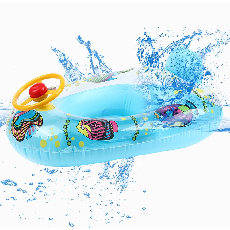 Phao Bơi Bơm Hơi Kiểu Chiếc Xe Hơi Hoạt Hình Dễ Thương Cho Bé Từ 2-5 Tuổi