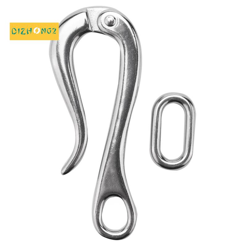 Móc &amp; mắt Pelican 100mm với liên kết nhả nhanh Phần cứng thuyền hàng hải bằng thép không gỉ 316mm