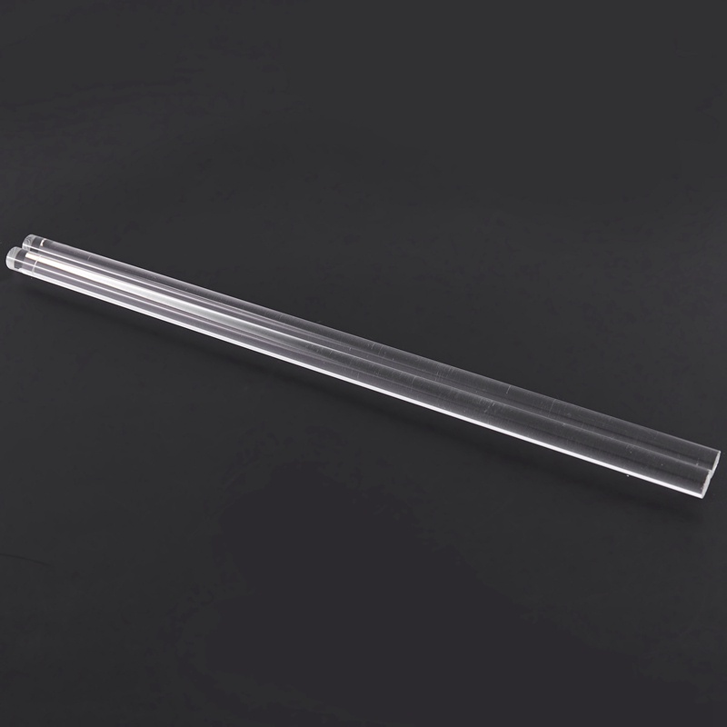 Bộ 2 Thanh Acrylic Trong Suốt 10mm Dài 12 ''