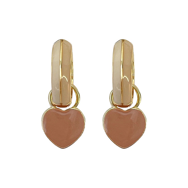 Đôi Bông Tai Hình Trái Tim Thời Trang Thanh Lịch Dành Cho Nữ