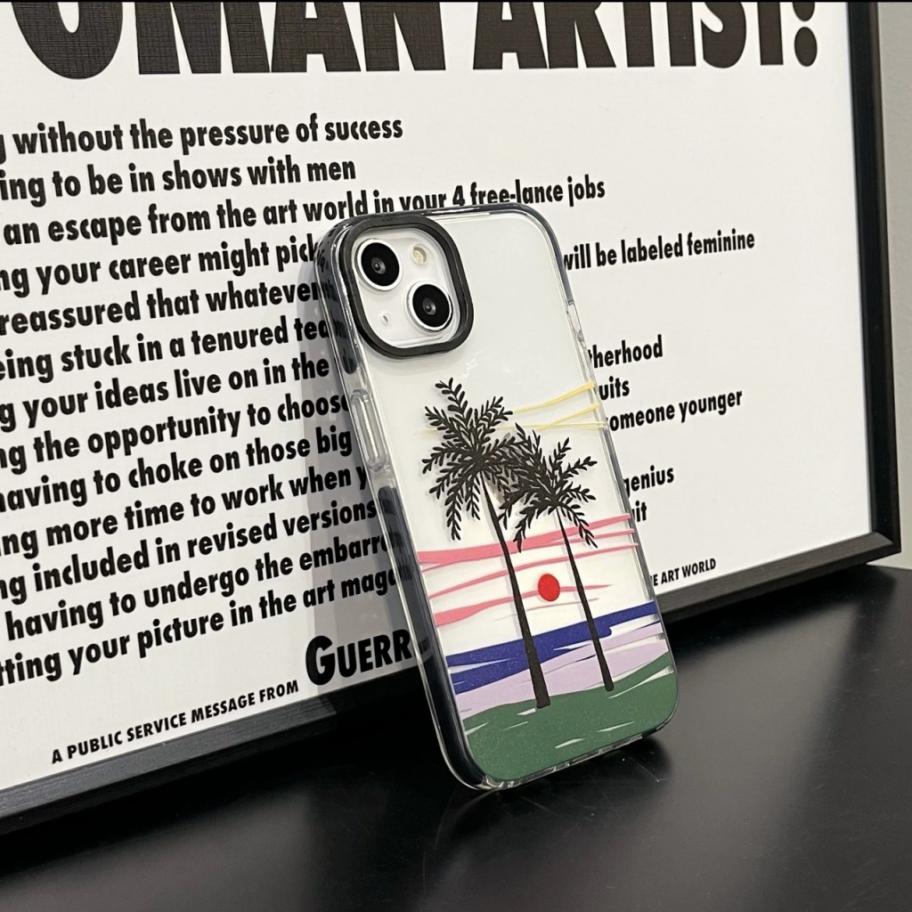 ✅Ốp Điện Thoại Họa Tiết Hoạt Hình Phong Cảnh Mùa Hè Cho iphone14promax 4VD7 13 11In12