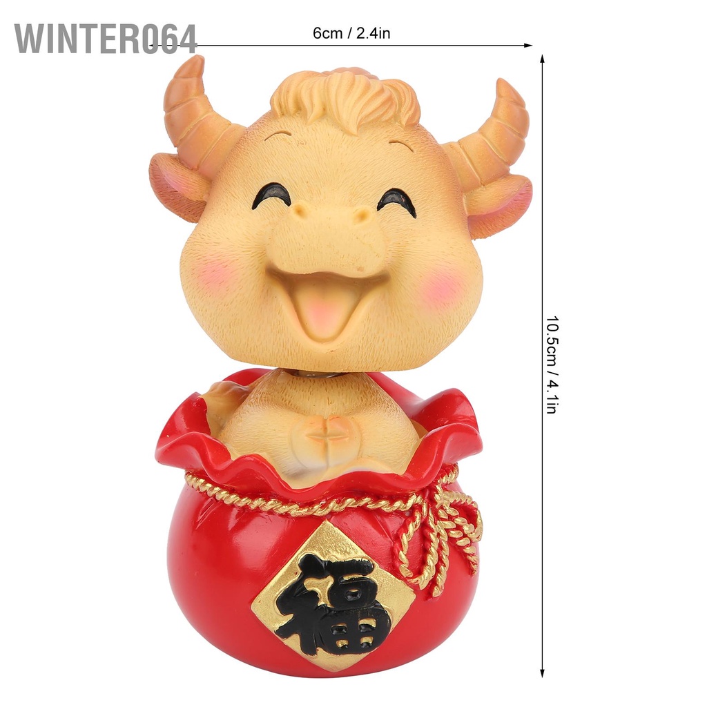 Winter064 Nhựa Vật Trang Trí Dễ Thương Bộ Sưu Tập Tài Lộc Bảng Điều Khiển Ô Tô Đa Năng Cho Nội Thất Xe Hơi