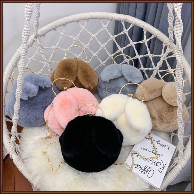 Túi Đeo Chéo Vai Kiểu Tai Thỏ Hoạt Hình Thời Trang Sành Điệu Cho Nữ