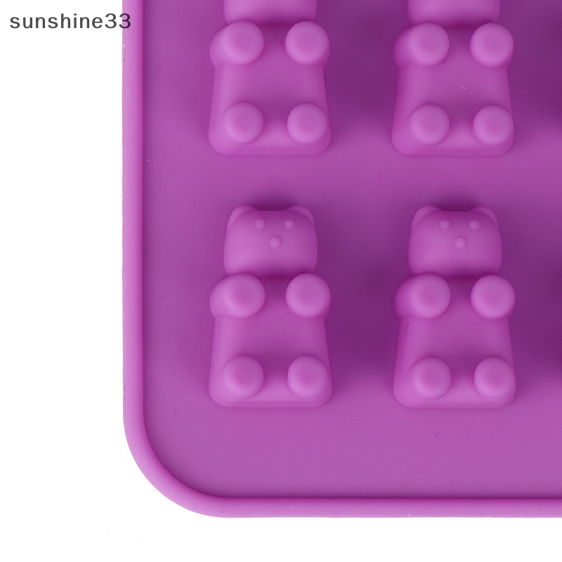 Khuôn Silicone Làm Sô Cô La / Đá / Kẹo Hình Gấu Gummy 53 Ngăn Áo Thun In Chữ Thời Trang Năng Động Cho Nữ