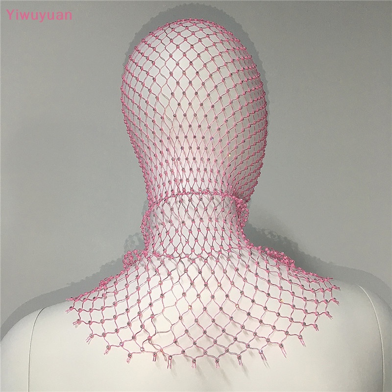 < Yiwuyuan > Khăn Trùm Đầu Co Giãn Đính Kim Cương Giả Lấp Lánh Dành Cho Nữ Đi Tiệc Kỳ Nghỉ Mới