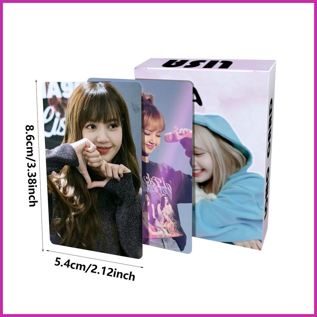 Set 55 Tấm Thẻ Ảnh Lomo Nhóm Nhạc Black-Pink Lisa