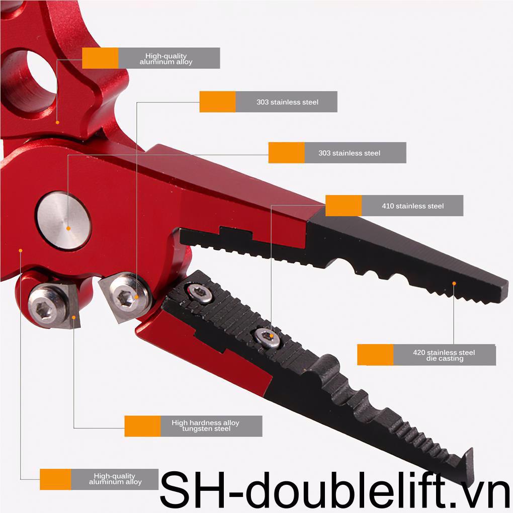 Kìm Gỡ Lưỡi Câu Cá Cầm Tay Chống Trượt Bằng Hợp Kim Nhôm Dễ Sử Dụng