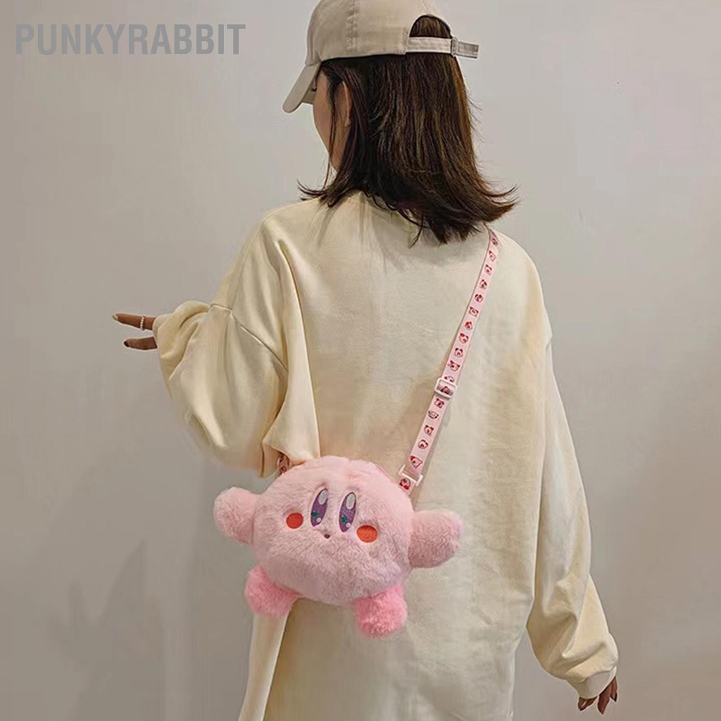 PunkyRabbit Đồ chơi sang trọng Chìa khóa Ví nhồi bông Hoạt hình dễ thương Túi đeo vai xách cho chìa điện thoại di động