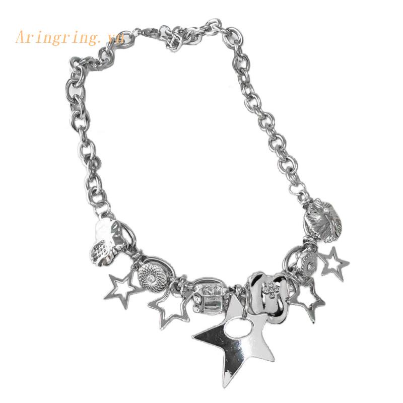 Vòng Cổ Choker Bằng Hợp Kim Hình Ngôi Sao Thời Trang Cho Tuổi Teen