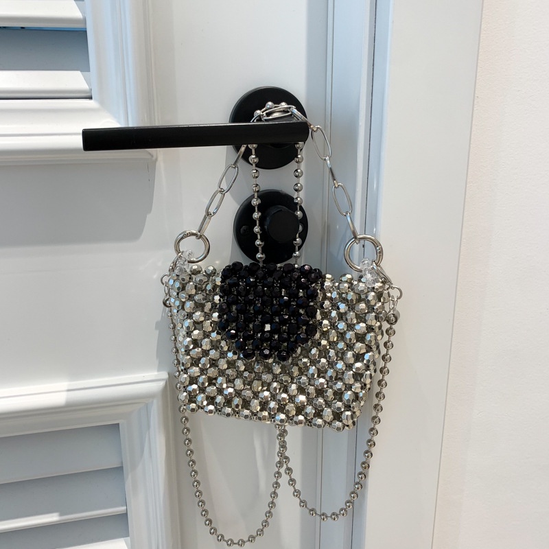 Túi Đeo Chéo Nhỏ Hình Thỏi Son Đính Hạt Pha Lê Phong Cách Mới Dành Cho Ba Mẹ Và Bé