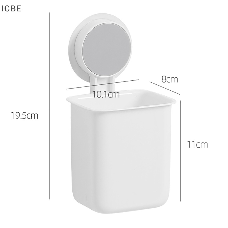 Giá Đỡ Bàn Chải Đánh Răng / Cốc Sắp Xếp Gọn Gàng Chống Thấm Nước Gắn Tường Tiện Lợi