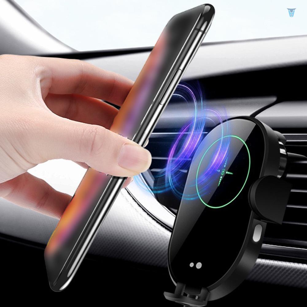 Giá Đỡ Điện Thoại Kiêm Sạc Nhanh Không Dây 15W Cho Xe Hơi