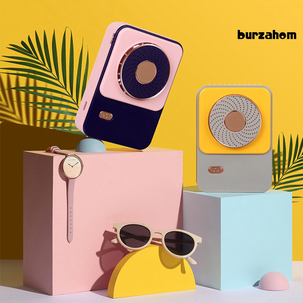 Quạt Mini 3 Tốc Độ Gió Sạc USB Có Dây Đeo Cổ Tiện Lợi Dành Cho Gia Đình