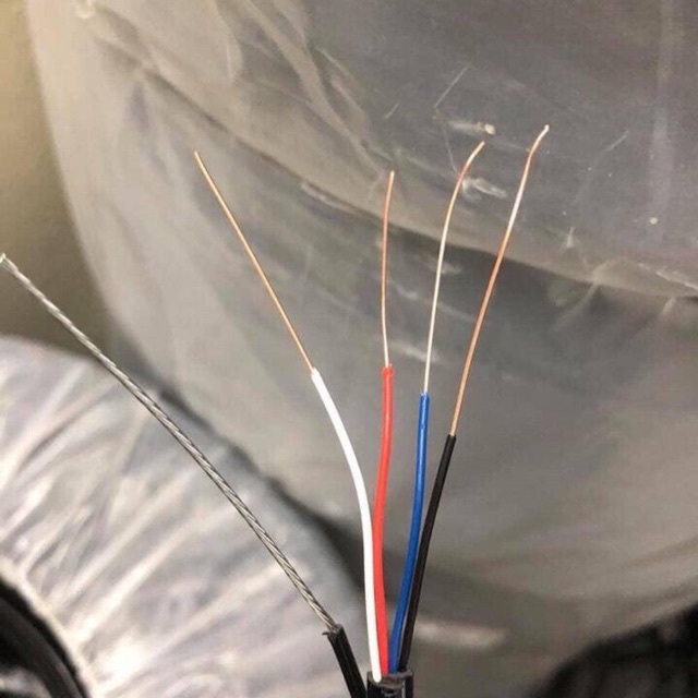 DÂY CÁP 4 LÕI 1 TIM CHUYÊN DÙNG CAMERA ĐOẠN 10 MÉT SIÊU TỐT- DÙNG JACK VIDEO BALUN