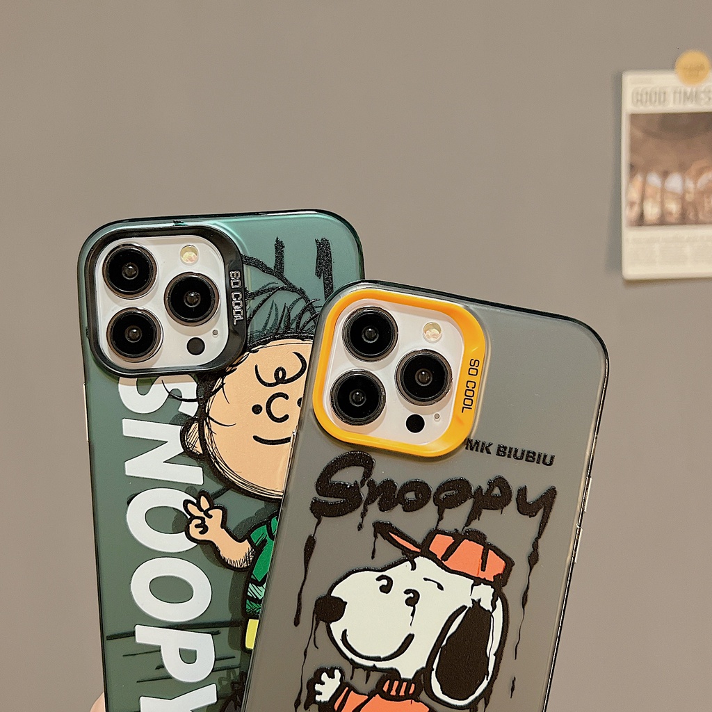 Ốp Điện Thoại TPU Mềm Trong Suốt Họa Tiết Chú Chó Snoopy Dễ Thương Cho iPhone 11 13 12 14 PRO MAX