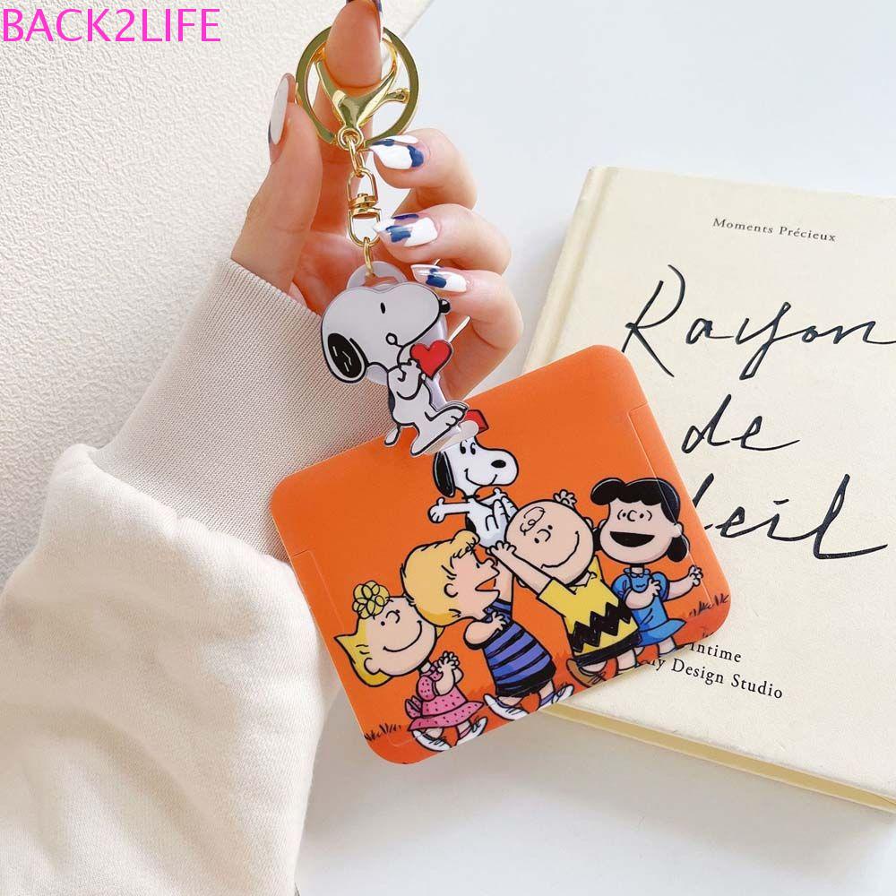 Ví Đựng Thẻ ID / Thẻ Ngân Hàng / Xe Buýt Họa Tiết Hoạt Hình Dễ Thương Kèm Móc Khóa Tiện Dụng Cho