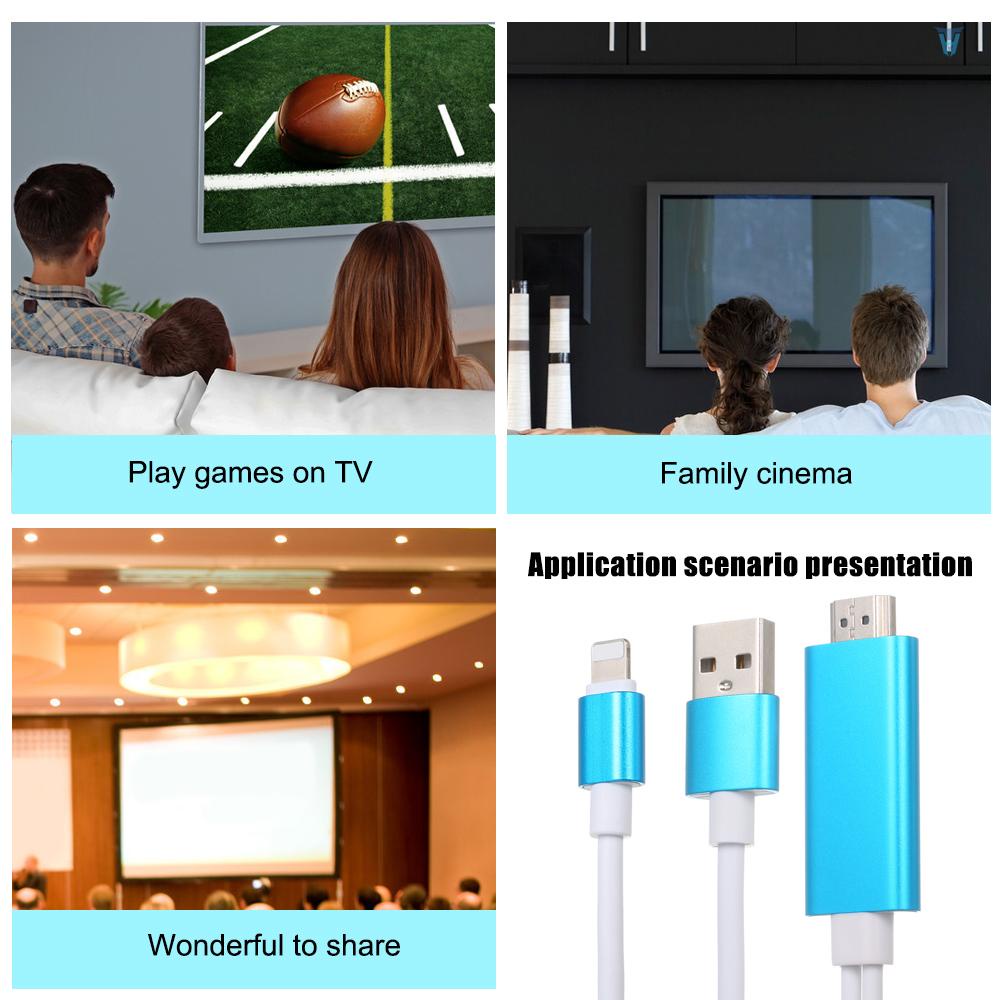 Cáp SạC ĐiềU HợP Giao Diện TV AV KèM Phụ KiệN Cho i-Phone 7 / 7 / Plus / 6S / 6 / Plus / 5S / 5