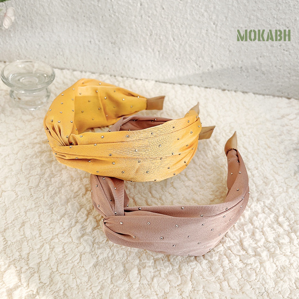 Băng Đô Cài Tóc Đính Đá Màu Sắc Thời Trang Dành Cho Nữ