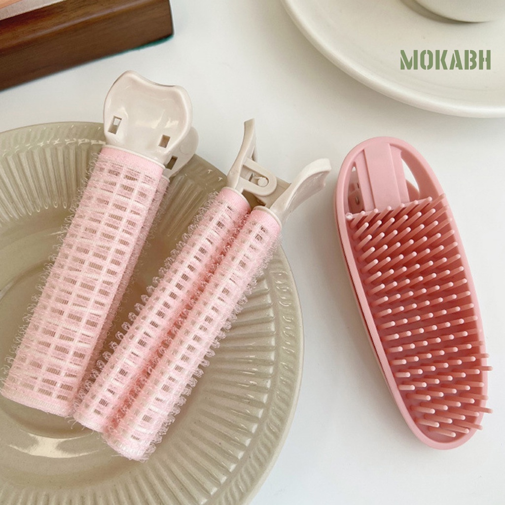 [Mok Abh] Kẹp Tóc Xoăn Bằng Nhựa Hiệu Quả Cao Không Dùng Nhiệt Chống Rơi Dành Cho Nữ DIY
