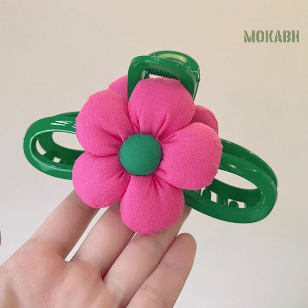 Kẹp Tóc Hình Hoa Hai Mặt Thiết Kế Tinh Tế Chống Trượt Cho Nữ