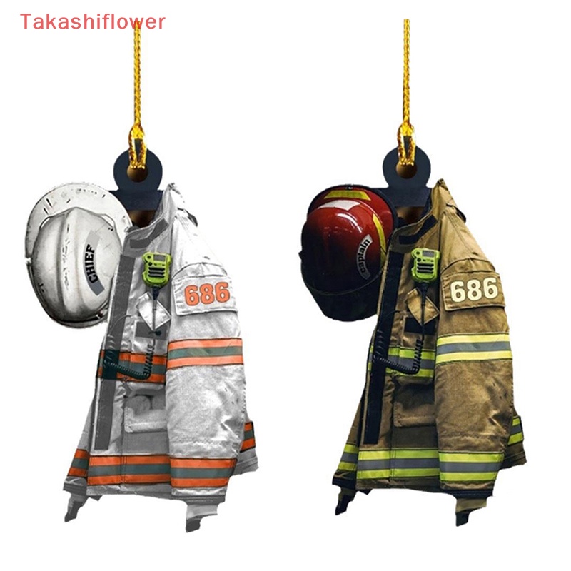 Mô Hình Lính Cứu Hỏa Đội Nón Trang Trí Xe Hơi Mới