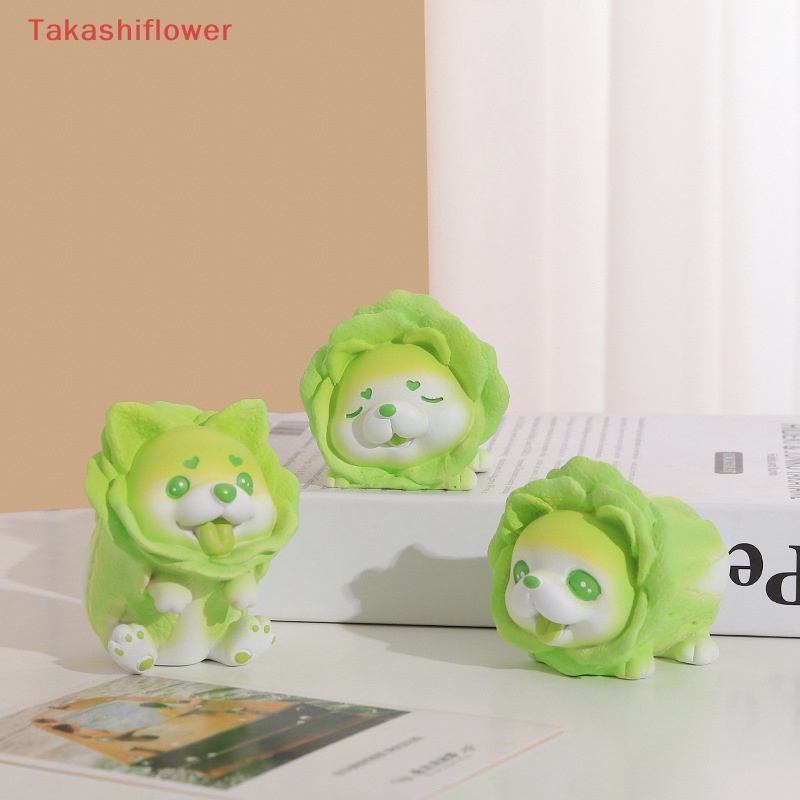 Mô Hình Chú Chó Cabbage Bằng Nhựa Resin Dễ Thương Để Bàn Trang Trí Nhà Cửa / Xe Hơi
