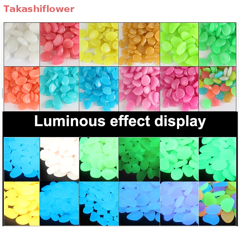 Set 10 Viên Đá Dạ Quang Hình Vỏ Sò / Sao Biển Trang Trí Bể Cá / Sân Vườn