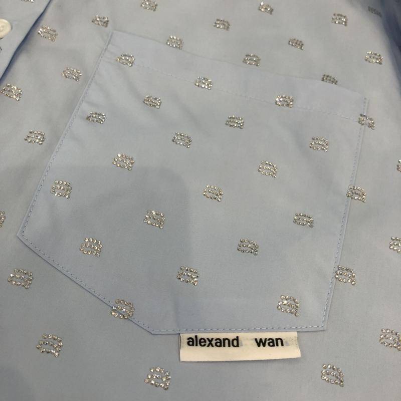 Aw Bộ Áo Sơ Mi Dài Tay Đính Đá + Quần Short Cá Tính