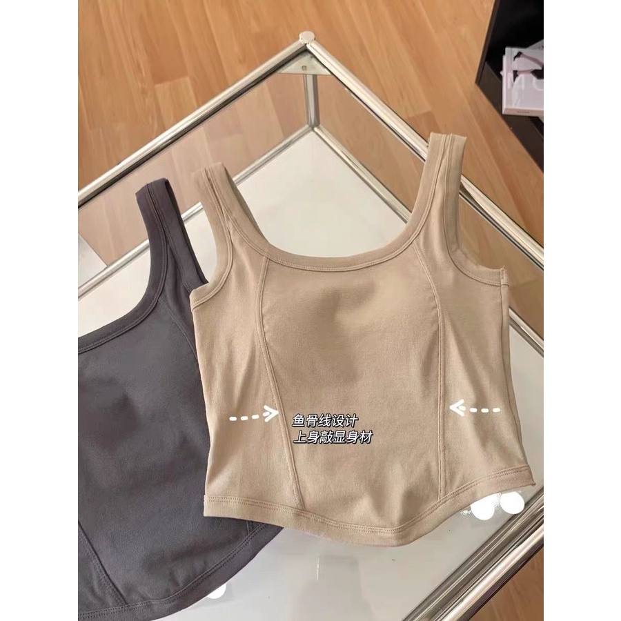 Áo Tank Top Màu Trơn Dáng Ôm Thời Trang Cá Tính Cho Nữ