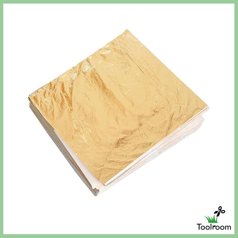 Set 100 Giấy Foil Màu Vàng Kích Thước 14x14cm