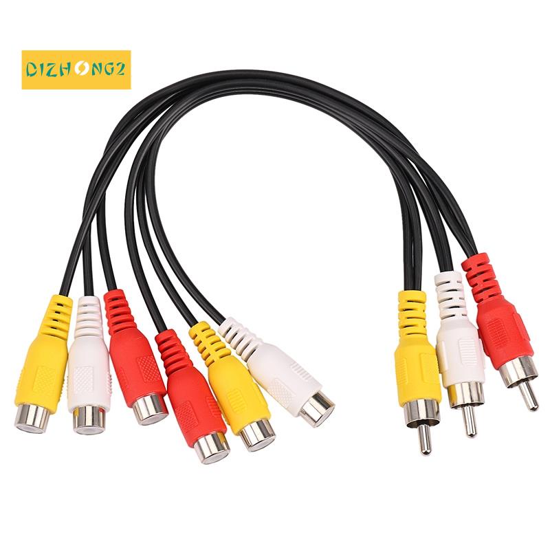 (MớI) Cáp Chia Âm Thanh / Video 3 RCA ĐầU CắM Sang Lỗ CắM